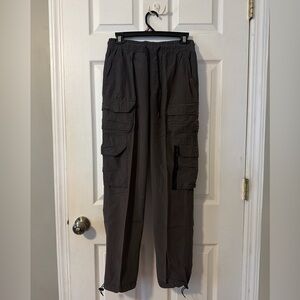 Aeropostale Men's Dark Gray Cargo Joggers